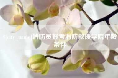 平湖消防员报考消防救援学院年龄条件