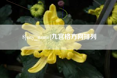 平湖九宫格方向排列