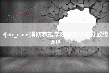 平湖消防救援学院招生录取分数线2019