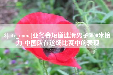 平湖亚冬会短道速滑男子5000米接力-中国队在这场比赛中的表现