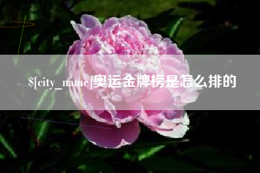 平湖奥运金牌榜是怎么排的