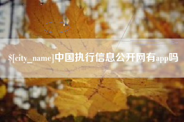 平湖中国执行信息公开网有app吗