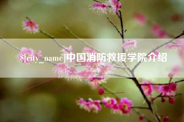平湖中国消防救援学院介绍