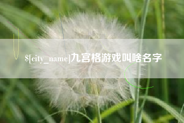 平湖九宫格游戏叫啥名字