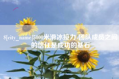 平湖5000米滑冰接力-团队成员之间的信任是成功的基石