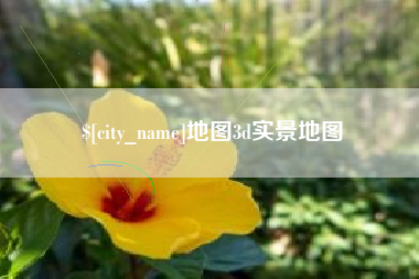 平湖地图3d实景地图