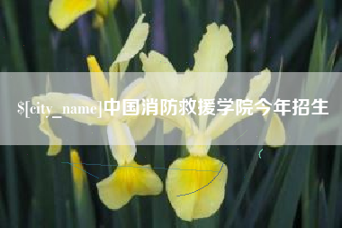 平湖中国消防救援学院今年招生