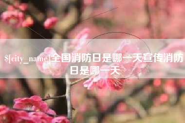 平湖全国消防日是哪一天宣传消防日是哪一天