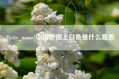平湖中国地图上白色是什么意思