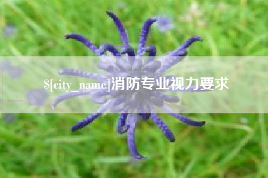 平湖消防专业视力要求