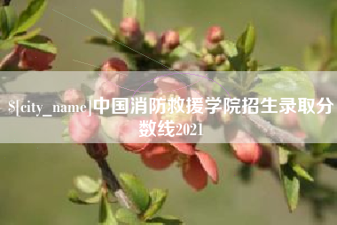 平湖中国消防救援学院招生录取分数线2021