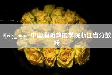 平湖中国消防救援学院浙江省分数线