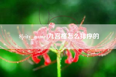 平湖九宫格怎么排序的