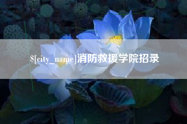 平湖消防救援学院招录