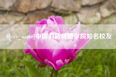 平湖中国消防救援学院知名校友