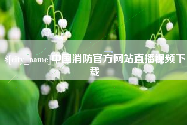 平湖中国消防官方网站直播视频下载