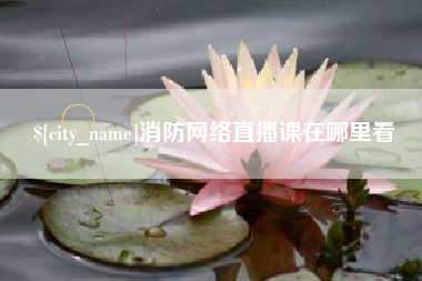 平湖消防网络直播课在哪里看