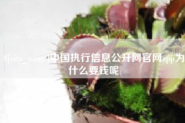 平湖中国执行信息公开网官网app为什么要钱呢