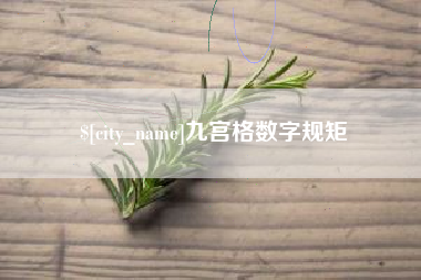 平湖九宫格数字规矩