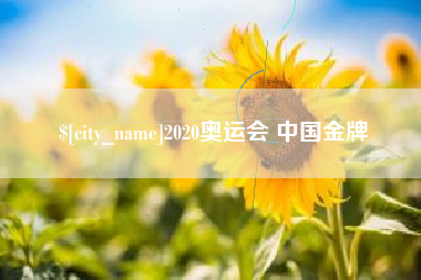 平湖2020奥运会 中国金牌